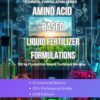 AMINO ACID BASED LIQUID FERTILIZER FORMULATIONS AND PRODUCTION PROCESS