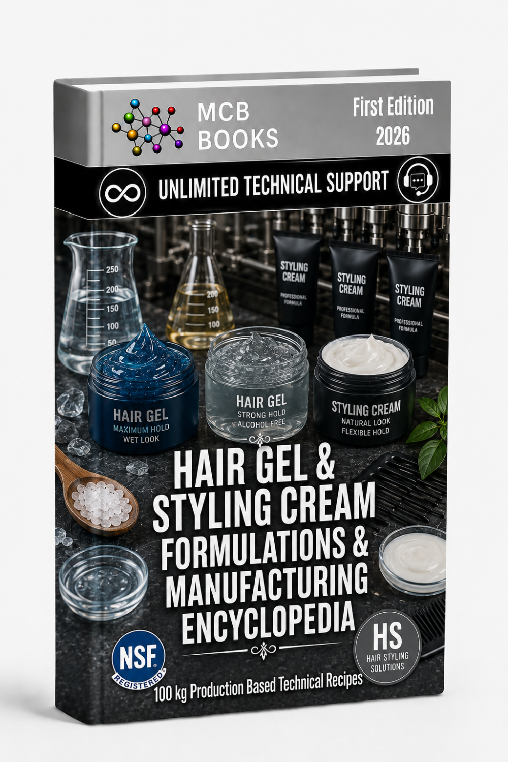 HAIR GEL & STYLING CREAM FORMULATIONS & MANUFACTURING ENCYCLOPEDIA