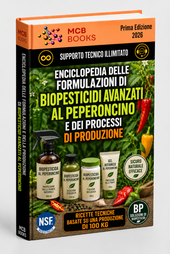 ENCICLOPEDIA AVANZATA DELLE FORMULAZIONI E DEI PROCESSI DI PRODUZIONE DI BIOPESTICIDI PER PEPERONI